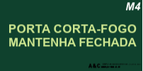 Orientação para porta corta-fogo