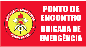 Placa de Encontro de Brigada de Incêndio